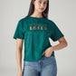 Women's Typography Printed Loose Fit T-Shirt - 20 View