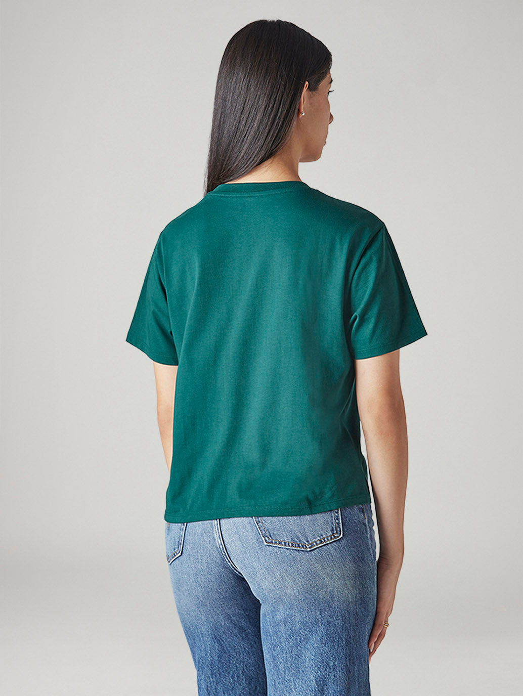 Women's Typography Printed Loose Fit T-Shirt - 20 View