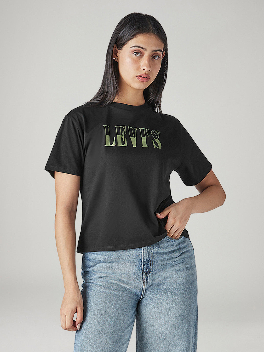 Women's Typography Printed Loose Fit T-Shirt