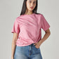 Women's Typography Printed Loose Fit T-Shirt - Styleshot View