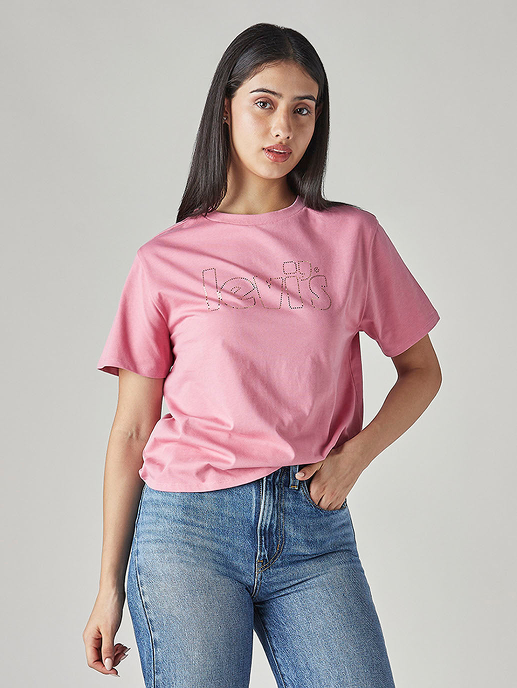 Women's Typography Printed Loose Fit T-Shirt