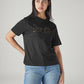 Women's Typography Printed Loose Fit T-Shirt - Styleshot View
