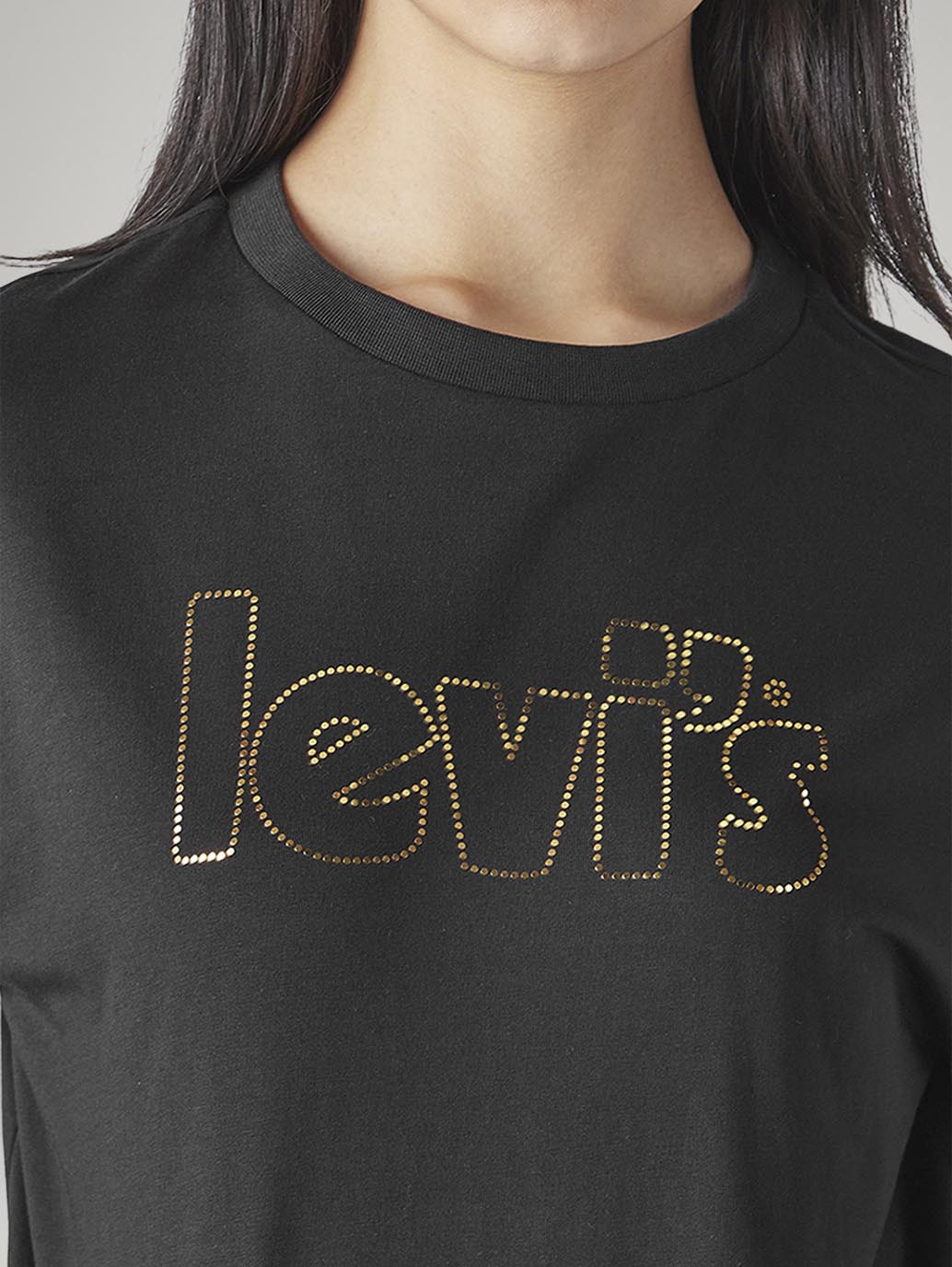 Women's Typography Printed Loose Fit T-Shirt - Detail View