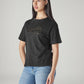 Women's Typography Printed Loose Fit T-Shirt - Side View