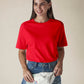 Women's Solid Crew Neck Relaxed Fit Interlock T-Shirt - 86ae0c40-0d68-40ec-b963-38b616320b17 View