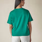 Women's Solid Crew Neck Relaxed Fit Interlock T-Shirt - 3cad1a6c-b9b2-479d-aad0-0a05d09250e8 View