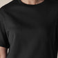 Women's Solid Crew Neck Relaxed Fit Interlock T-Shirt - detail View