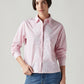Women's Striped Regular Fit Embroidered Shirt - Styleshot View