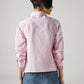 Women's Striped Regular Fit Embroidered Shirt - Back View