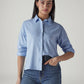 Women's Solid Regular Fit Oxford Shirt - Styleshot View