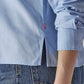 Women's Solid Regular Fit Oxford Shirt - Detail View
