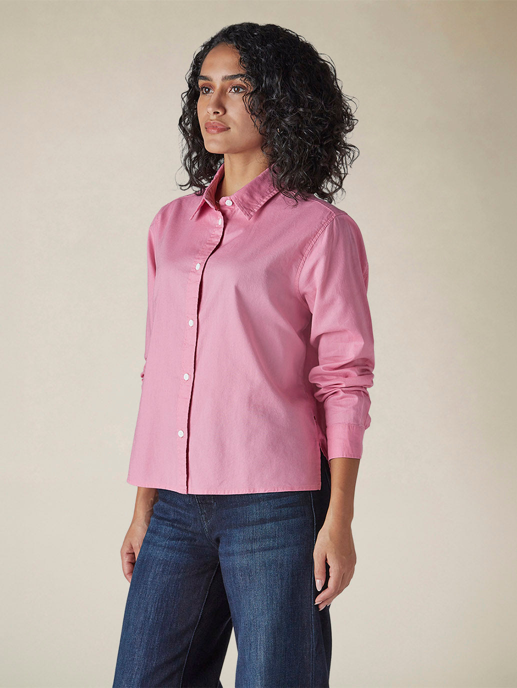 Women's Solid Regular Fit Oxford Shirt - f5b067ed-3fbb-4b97-ae6d-6ee36132b06a View