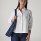 Women's Solid Regular Fit Oxford Shirt - Styleshot View