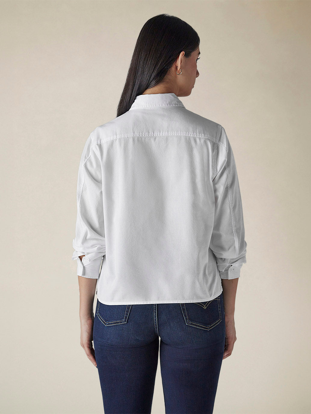 Women's Solid Regular Fit Oxford Shirt - 61c73fd8-fbea-4cf0-9cfc-244af55ff58a View