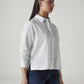 Women's Solid Regular Fit Oxford Shirt - Side View