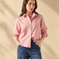 Women's Cotton Regular Fit Striped Oxford Shirt - 005X80020 View