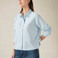 Women's Cotton Regular Fit Solid Oxford Shirt - Side View