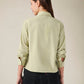 Women's Cotton Regular Fit Solid Oxford Shirt - Back View