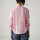 Women's Striped Slim Fit Poplin Shirt - Back View