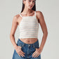 Women's Embroidered Slim Fit Top - Styleshot View