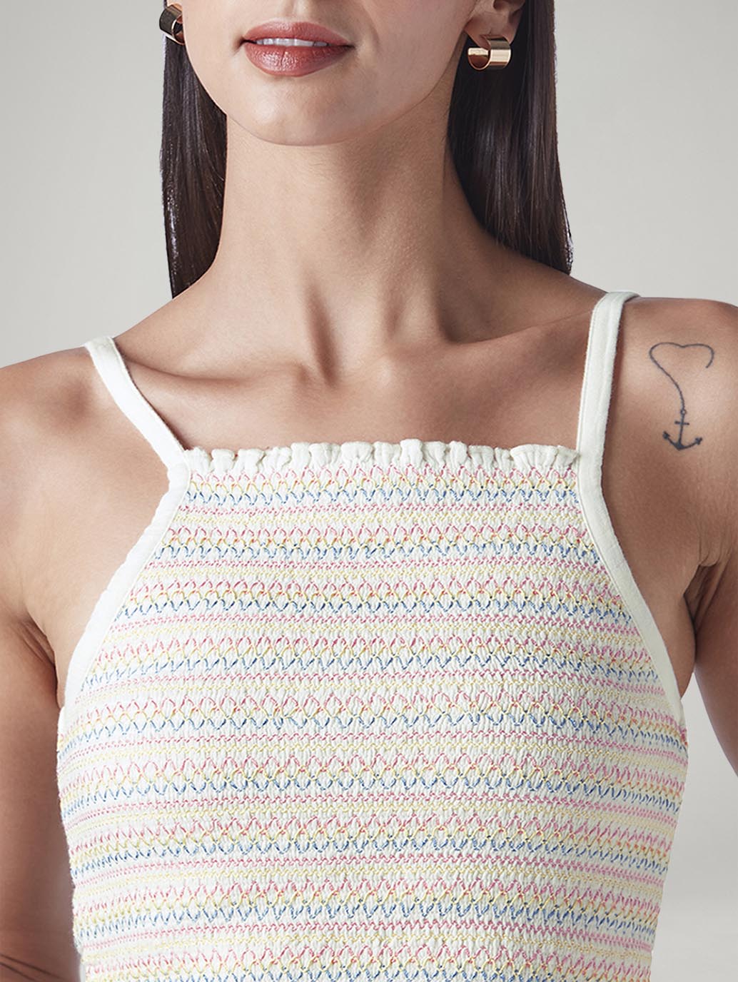 Women's Embroidered Slim Fit Top - 20 View
