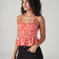 Women's Floral Regular Fit Top - Side View