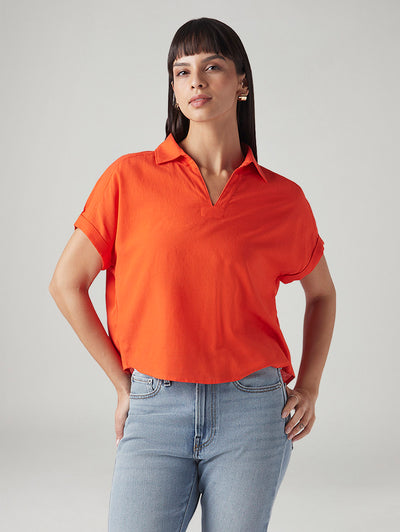 levi's Women's Solid Relaxed Fit Linen Top-picture-44