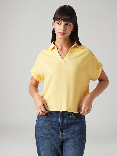 levi's Women's Solid Relaxed Fit Linen Top-picture-39