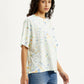 Women's Tie-Dye Multi Color Relaxed Fit T-shirt - Side View