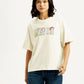 Women's Brand Logo Relaxed Fit T-shirt - Front View