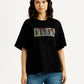Women's Brand Logo Relaxed Fit T-shirt - Front View