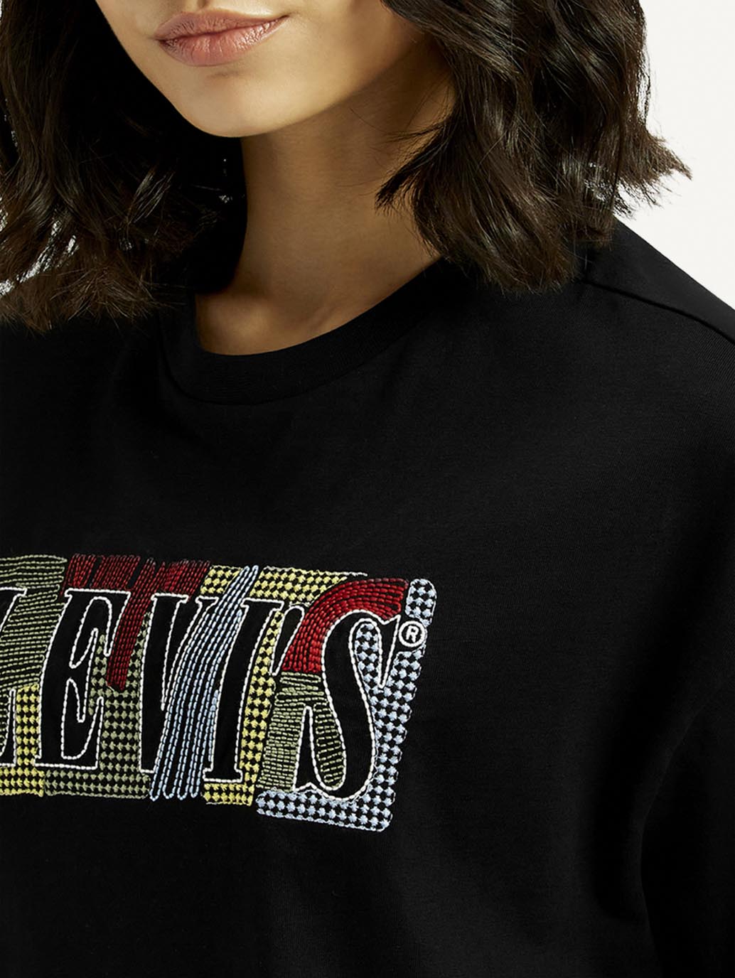 Women's Brand Logo Relaxed Fit T-shirt - Detail View