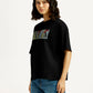 Women's Brand Logo Relaxed Fit T-shirt - Side View