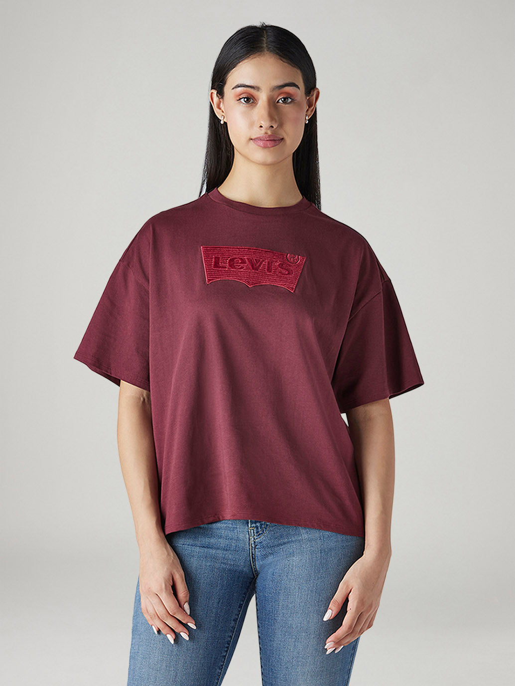 Women's Logo Printed Relaxed Fit T-Shirt - 20 View