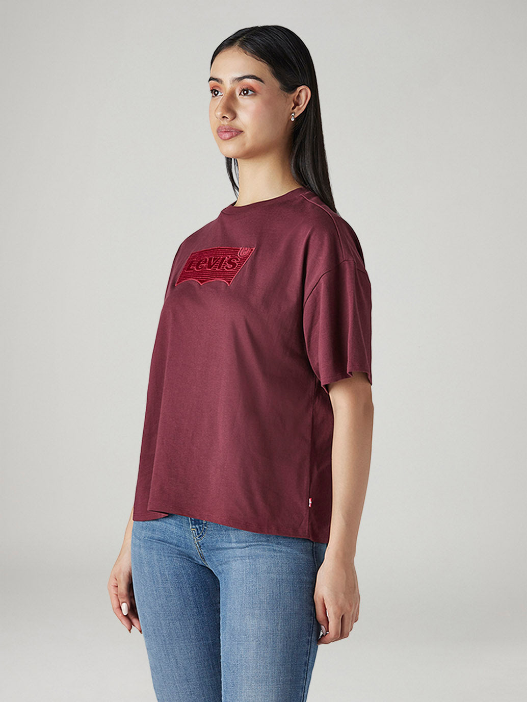 Women's Logo Printed Relaxed Fit T-Shirt - 20 View