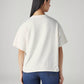 Women's Logo Printed Relaxed Fit T-Shirt - Back View