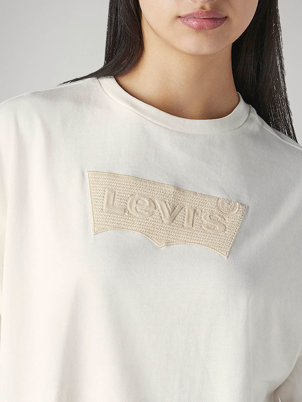 Women's Logo Printed Relaxed Fit T-Shirt - Detail View