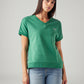 Women's Solid Relaxed Fit T-Shirt - Styleshot View