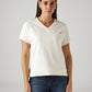 Women's Solid White Relaxed Fit T-shirt - Front View