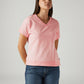 Women's Solid Light Pink Relaxed Fit T-shirt - Styleshot View