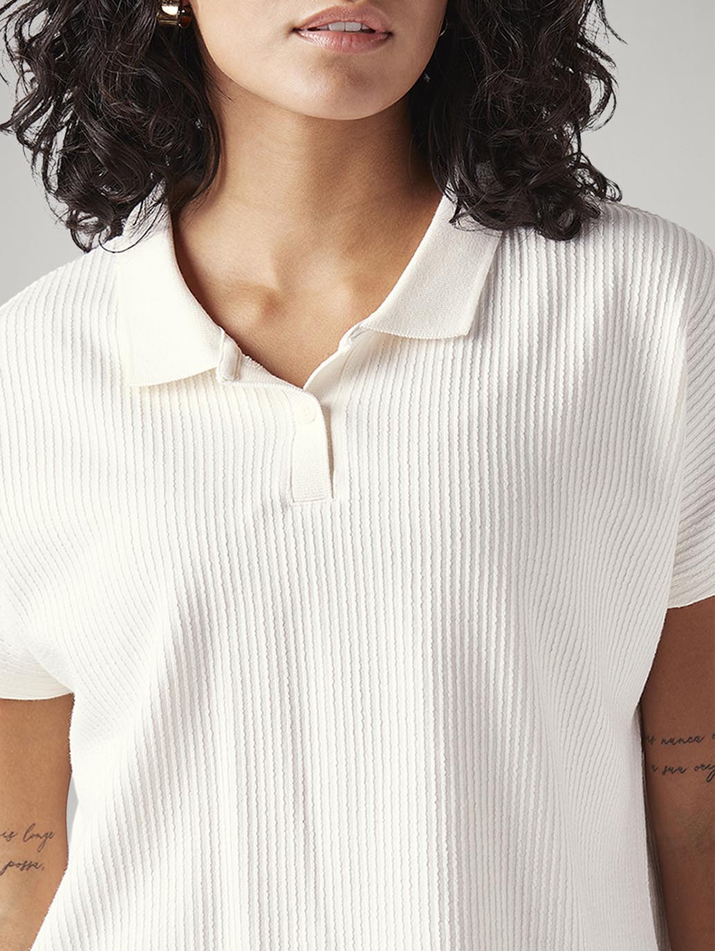 Women's Textured Relaxed Fit T-Shirt - 20 View