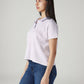 Women's Gingham Relaxed Fit Polo T-Shirt - 20 View