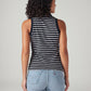 Women's Striped Regular Fit Top - Back View