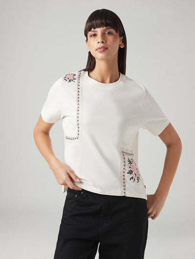 Women's Embroidered Regular Fit Embroidery Top-image-25
