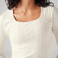 Women's Textured Slim Fit Ribbed Top - 20 View