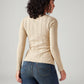 Women's Textured Slim Fit Top - Back View
