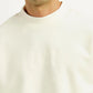 Men's Brand Logo Off White Boxy T-shirt - Detail View