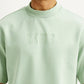 Men's Brand Logo Green Boxy T-shirt - Detail View