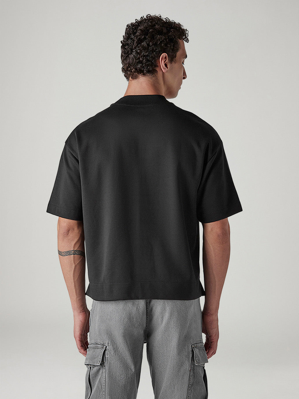 Men's Logo Boxy Fit T-Shirt - Back View