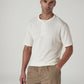 Men's Solid Regular Fit Waffle T-Shirt - Styleshot View